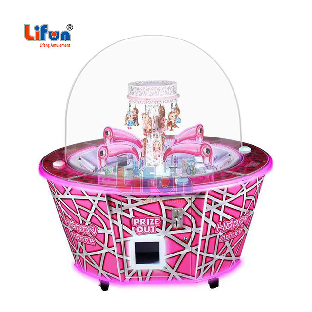 Pink Gem Cup Pusher Game Machine for Mall