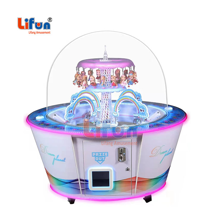 Pink Gem Cup Pusher Game Machine for Mall