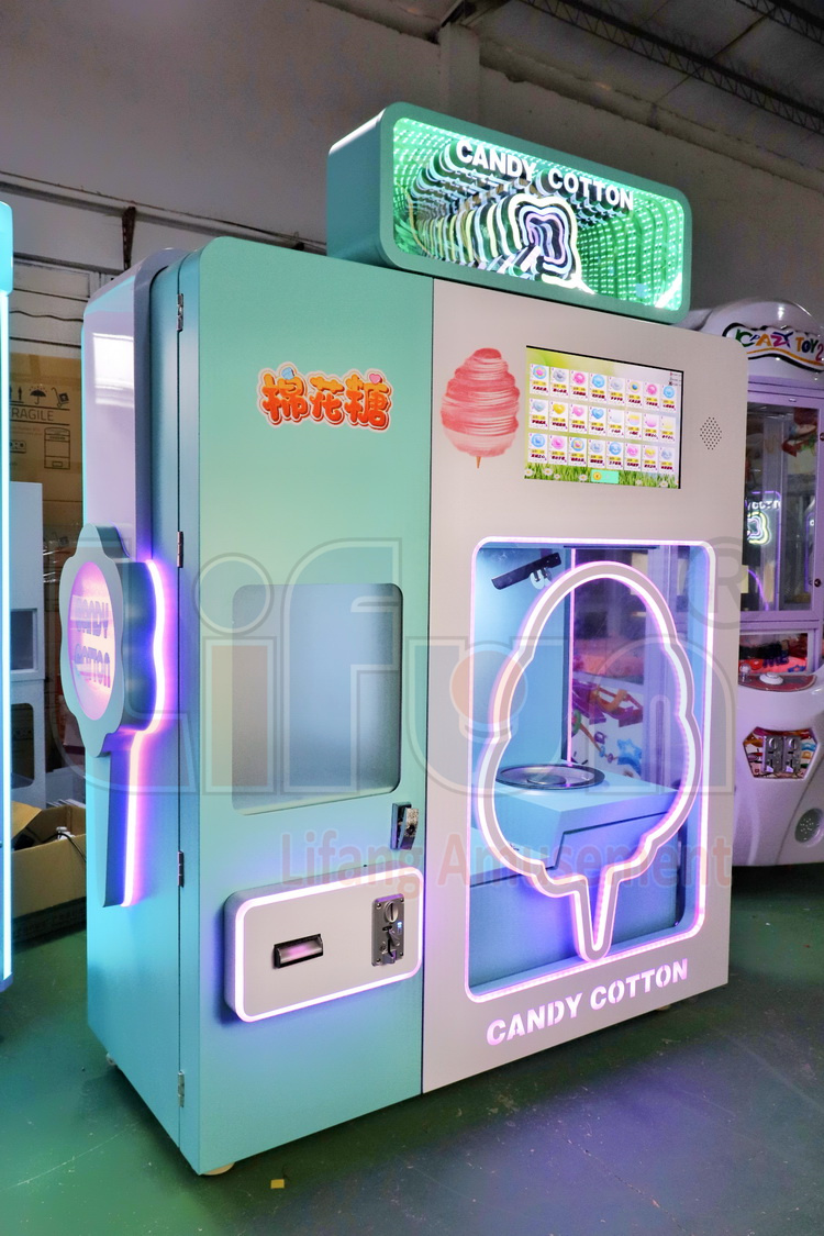 3-automatic cotton candy vending machine
