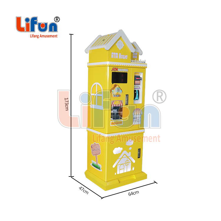 Indoor High Tech Token Exchange Machine-ATM House for Kids